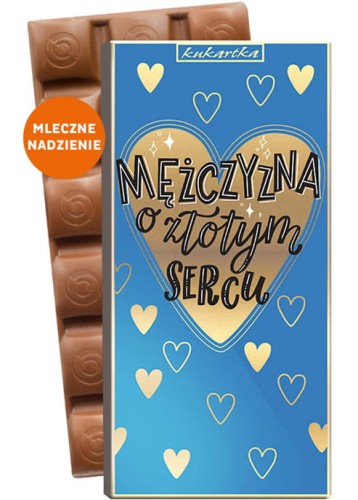 CZEKOLADA 471 Mężczyzna o złotym sercu (czekolada z nadzieniem)