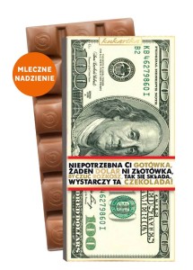 CZEKOLADA 481 Banknot 100 dolarów (czekolada z nadzieniem)