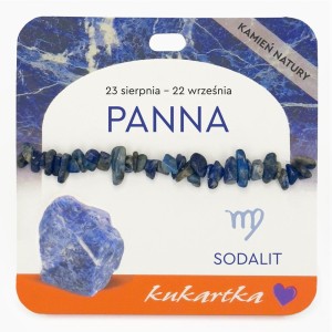 Bransoletka BRA-041 Znak zodiaku (Panna, sodalit)