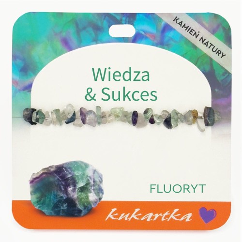 Bransoletka BRA-056 Wiedza & Sukces (fluoryt)