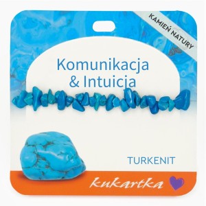 Bransoletka BRA-057 Komunikacja & Intuicja (turkenit)