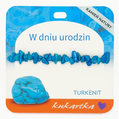 Bransoletka BRA-069 W dniu urodzin (turkenit)