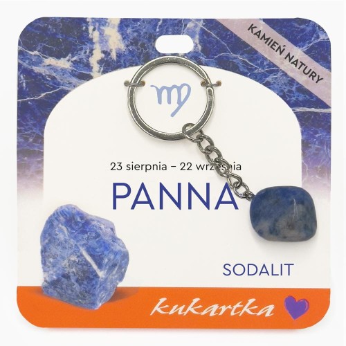 Brelok BKN-041 Znak zodiaku (Panna, sodalit)