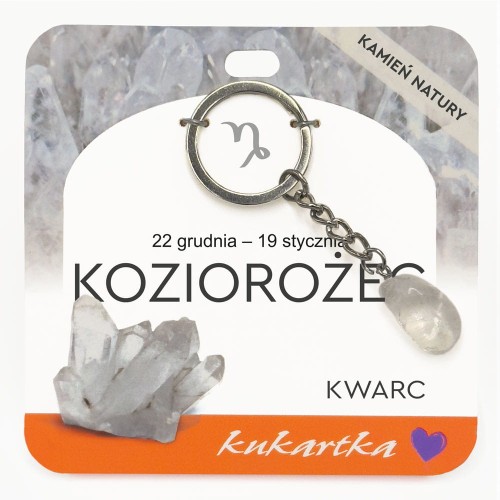 Brelok BKN-042 Znak zodiaku (Koziorożec, kwarc)