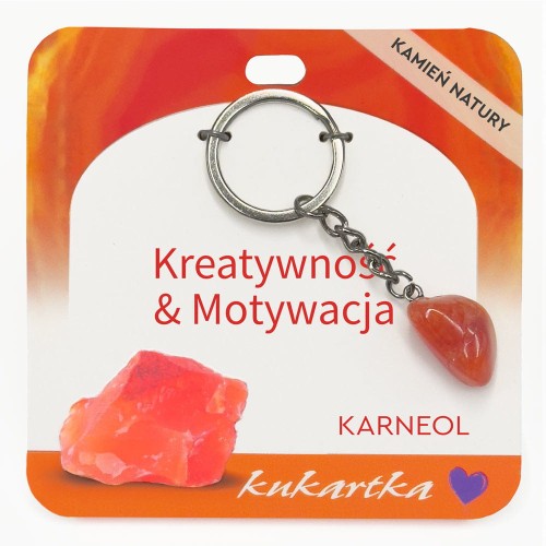 Brelok BKN-049 Kreatywność & Motywacja (karneol)