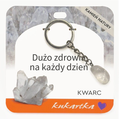 Brelok BKN-066 Dużo zdrowia na każdy dzień (kwarc)