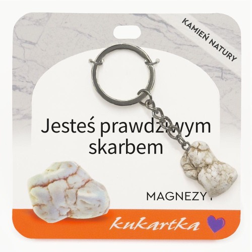 Brelok BKN-072 Jesteś prawdziwym skarbem (magnezyt)