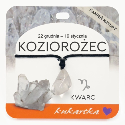 Naszyjnik NAS-042 Znak zodiaku (Koziorożec, kwarc)