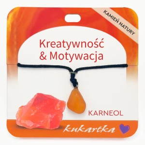 Naszyjnik NAS-049 Kreatywność & Motywacja (karneol)