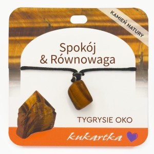 Naszyjnik NAS-050 Spokój & Równowaga (tygrysie oko)