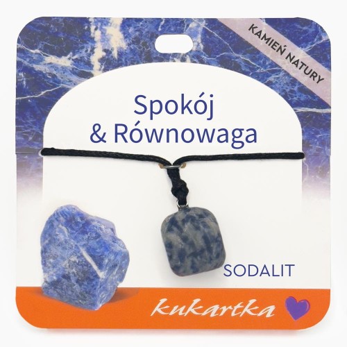 Naszyjnik NAS-053 Spokój & Równowaga (sodalit)