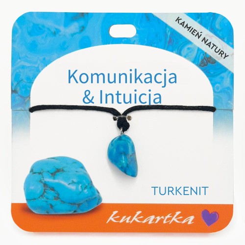 Naszyjnik NAS-057 Komunikacja & Intuicja (turkenit)