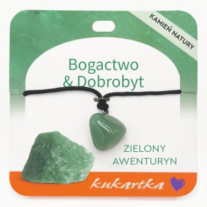 Naszyjnik NAS-058 Bogactwo & Dobrobyt (zielony awenturyn)