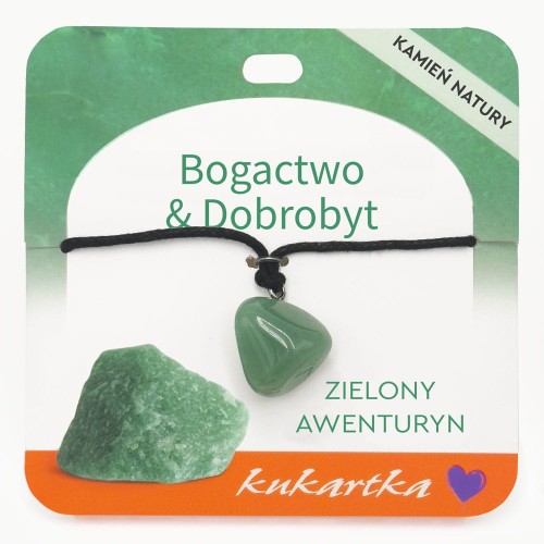 Naszyjnik NAS-058 Bogactwo & Dobrobyt (zielony awenturyn)