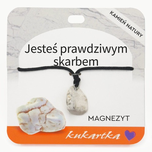 Naszyjnik NAS-072 Jesteś prawdziwym skarbem (magnezyt)