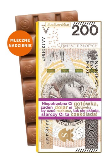 CZEKOLADA 493 Banknot 200 zł (czekolada z nadzieniem)