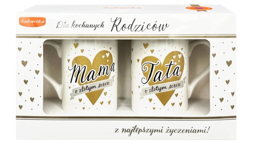 Kubek komplet Q 1041 Mama/Tata