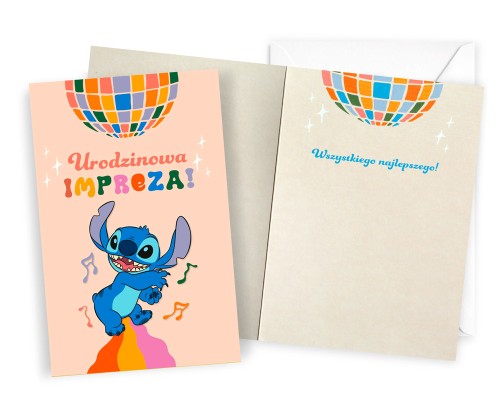 Karnet DHS-031 Urodziny (Stitch)