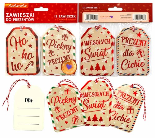 Zawieszki do prezentu ZPR-002 BN