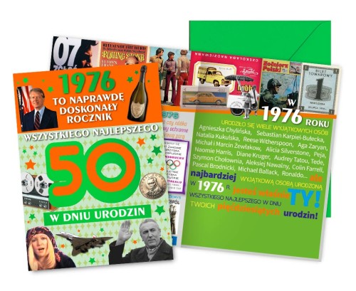 Karnet V-131 Urodziny 50 (cyfry, roczniki) 2026