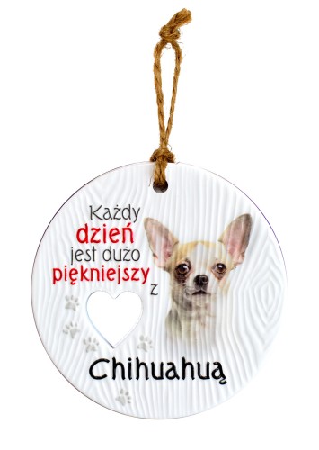 Ceramiczna zawieszka CEZ-090 Chihuahua