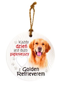 Ceramiczna zawieszka CEZ-091 Golden Retriever