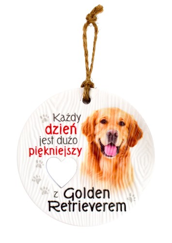 Ceramiczna zawieszka CEZ-091 Golden Retriever