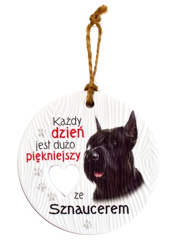 Ceramiczna zawieszka CEZ-099 Sznaucer