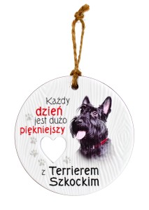 Ceramiczna zawieszka CEZ-104 Terier szkocki