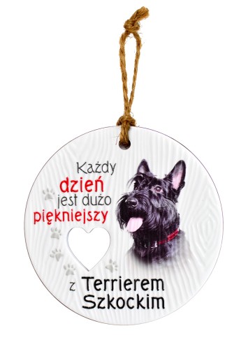 Ceramiczna zawieszka CEZ-104 Terier szkocki