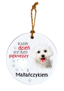 Ceramiczna zawieszka CEZ-107 Maltańczyk