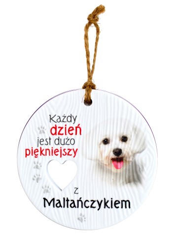 Ceramiczna zawieszka CEZ-107 Maltańczyk
