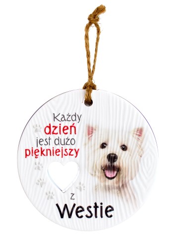 Ceramiczna zawieszka CEZ-109 Westie