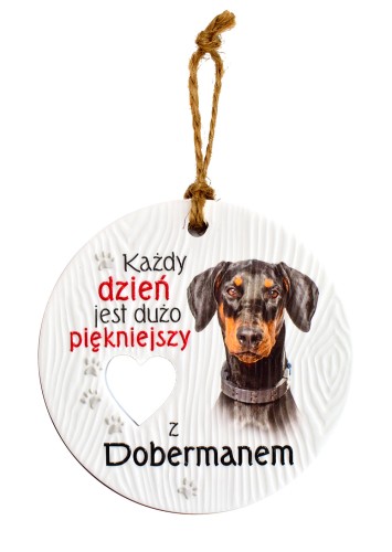 Ceramiczna zawieszka CEZ-121 Doberman