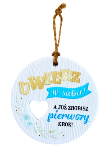 Ceramiczna zawieszka CEZ-139 Uwierz w siebie