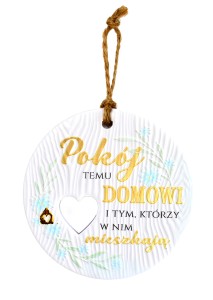 Ceramiczna zawieszka CEZ-145 Pokój temu domowi