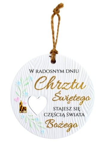 Ceramiczna zawieszka CEZ-146 Chrzest Święty