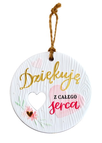 Ceramiczna zawieszka CEZ-154 Dziękuję