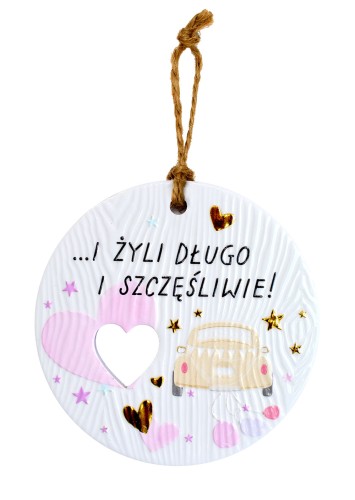 Ceramiczna zawieszka CEZ-158 I żyli długo i szczęśliwie