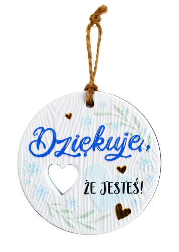 Ceramiczna zawieszka CEZ-161 Dziękuję, że jesteś przy mnie