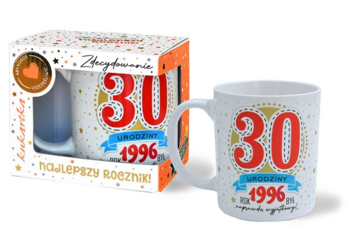 Kubek Premium Q 1071 Urodziny 30 (cyfry, roczniki)