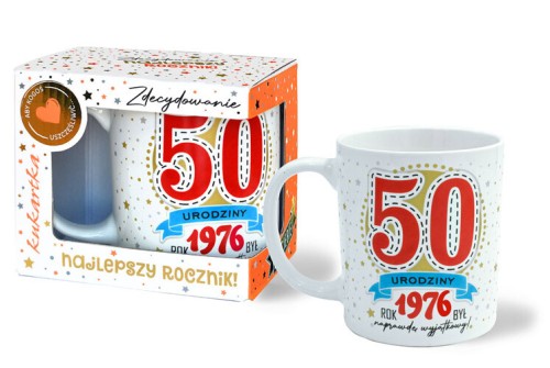 Kubek Premium Q 1073 Urodziny 50 (cyfry, roczniki)