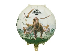 Balon foliowy pastylka Jurassic World, 35x35 cm, mix