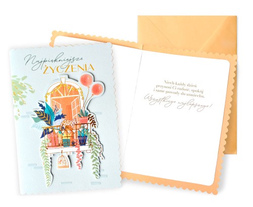 Karnet DK-1435 Najlepsze życzenia