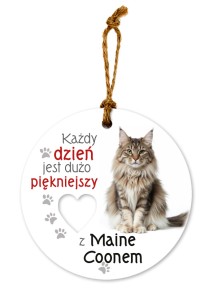 Ceramiczna zawieszka CEZ-174 Kot Maine Coon