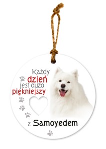 Ceramiczna zawieszka CEZ-172 Samoyed