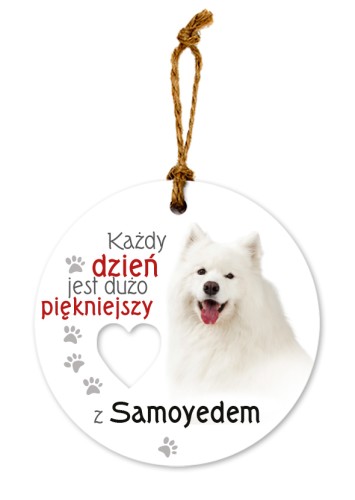 Ceramiczna zawieszka CEZ-172 Samoyed