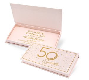 Pudełko ozdobne na banknoty MB-017 Urodziny 50 Elite