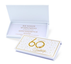 Pudełko ozdobne na banknoty MB-019 Urodziny 60 Elite