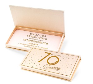 Pudełko ozdobne na banknoty MB-020 Urodziny 70 Elite